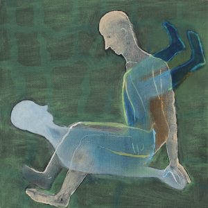 Blå replikk, 2006, 25 x 25 cm, akryl og olje