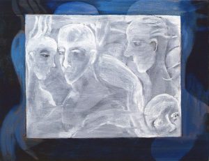 Hvitt utsnitt, 2003, 27 x 35 cm, akryl og olje