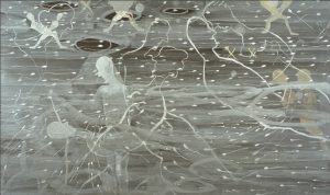 Om fruktbarhet, 1999, 150 x 250 cm, akryl