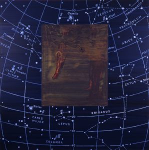 Bilde i blått rom, 1995, 180 x 180 cm, akryl