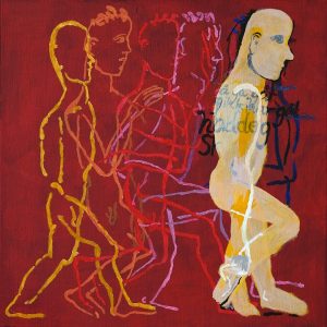 Å gå, 2011, 45 x 45 cm, akryl