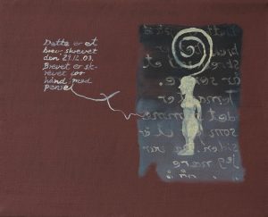 Brev, 2004, 22 x 27 cm, olje og akryl