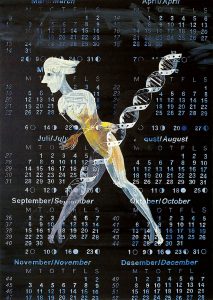 Kryss i kalenderen, 1998, 125 x 90 cm, akryl