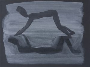 Skygger, 1992, 30 x 40 cm, akryl